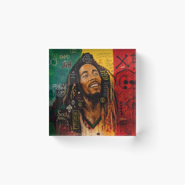 Item preview, bbob Marley, Soul Rebel – Reggae Neo Pop Street Art designed and sold by Boreal Apparel.