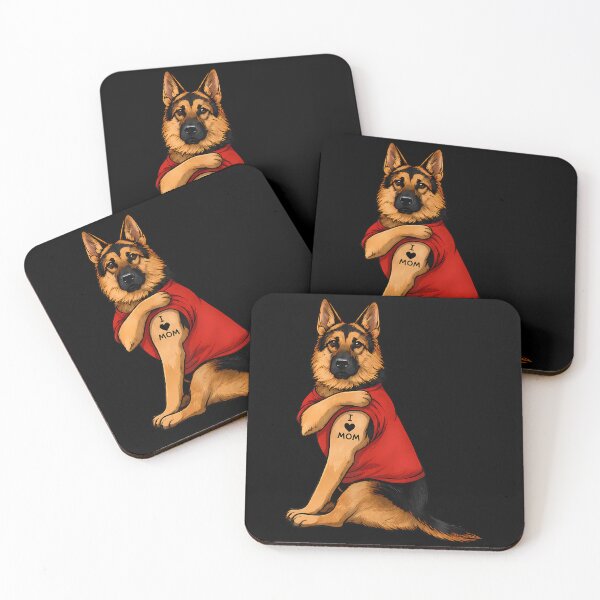 Item preview,  I Love Mom German Shepherd Dog Mom designed and sold by Krwasatoune.