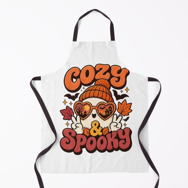 Item preview, Cozy & Spooky Halloween Shirt – Cute Vintage Ghost Pumpkin Autumn T-Shirt designed and sold by LoupeRout.