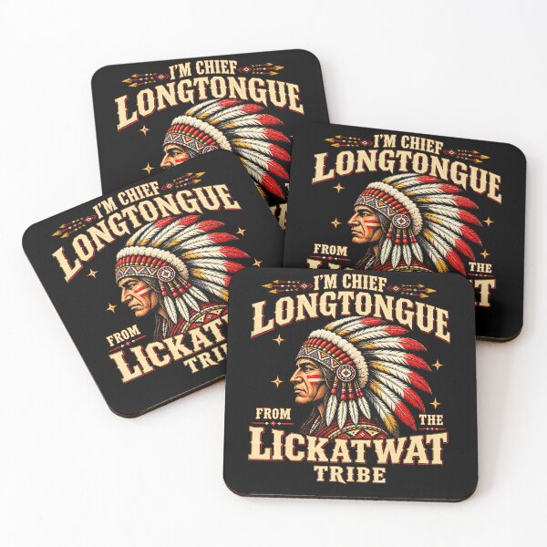 Item preview, I'M Chief Longtongue From Lickatwat Tribe Adult Humor designed and sold by Krwasatoune.