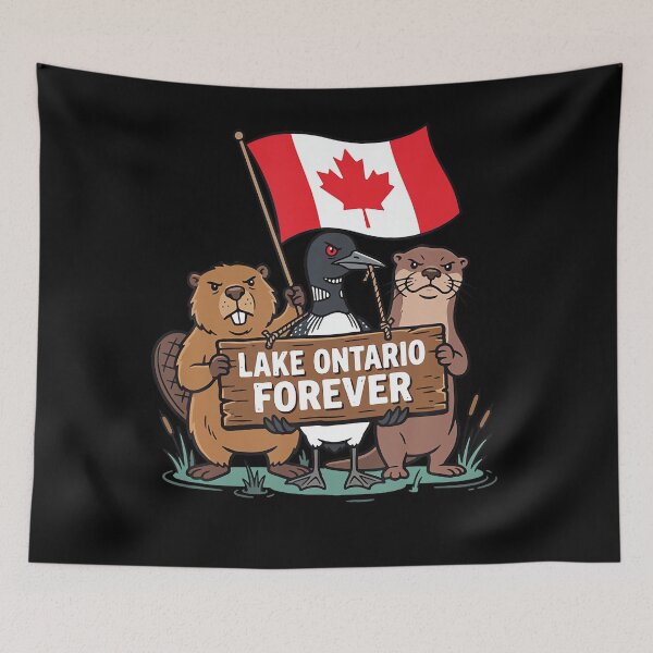 Item preview, Lake Ontario Forever Funny Animals Canadian Pride designed and sold by HaytamShop.