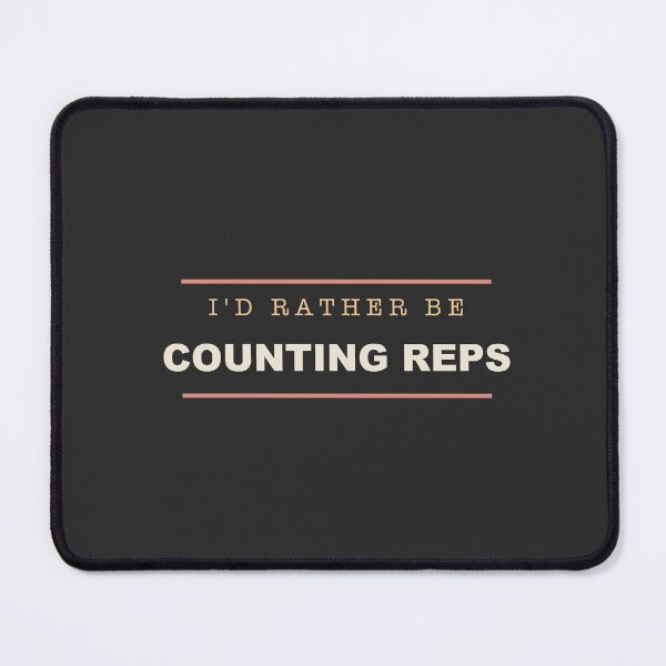 Item preview, I'd Rather Be Counting Reps - Personal Trainer designed and sold by RetroThreadWorks.
