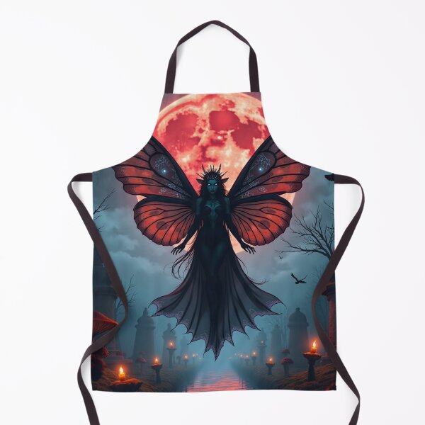Item preview, Crimson Moon Butterfly Fairy – Gothic Dark Fantasy Enchanted Night designed and sold by Dream Bloom Gallery.