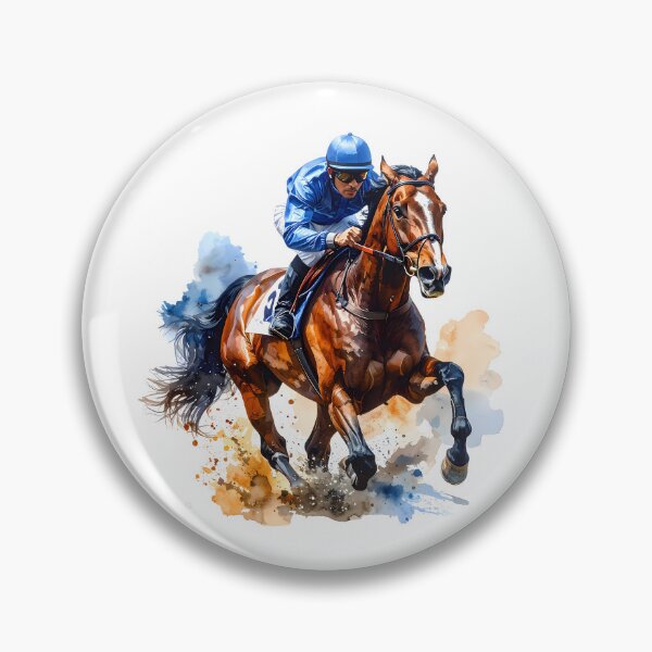 Item preview, Dynamic Thoroughbred Racehorse and Jockey designed and sold by BetweenForms.