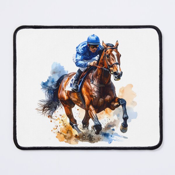 Item preview, Dynamic Thoroughbred Racehorse and Jockey designed and sold by BetweenForms.