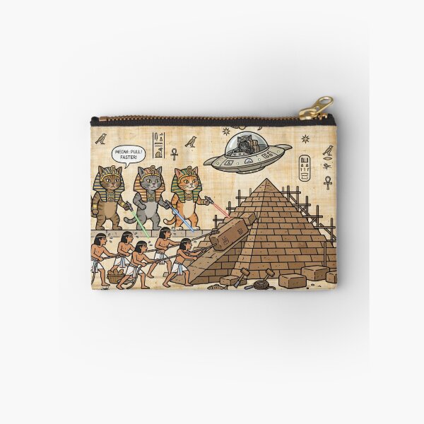 Item preview, Ancient Meow - Alien Pharaoh Cats Building The Pyramid designed and sold by Csaba1983.