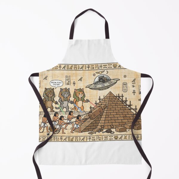 Item preview, Ancient Meow - Alien Pharaoh Cats Building The Pyramid designed and sold by Csaba1983.