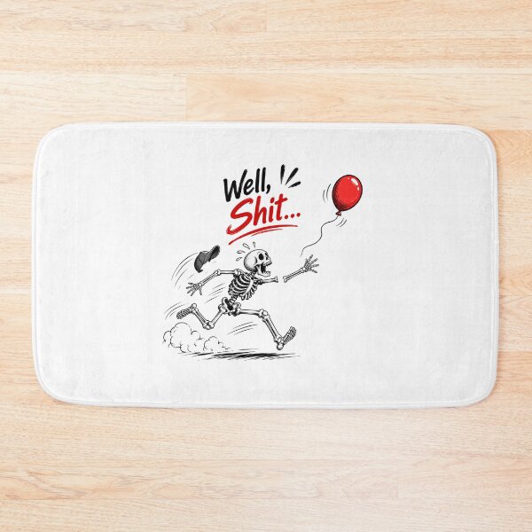 Item preview, Well Shit Funny Skeleton and Mouse Vintage Graphic designed and sold by ucpstudio.