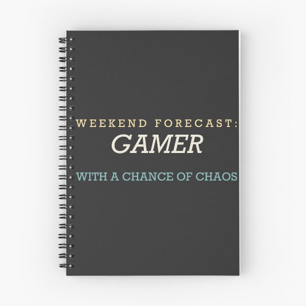 Item preview, Weekend Forecast: Gamer With A Chance Of Chaos - Gamer designed and sold by RetroThreadWorks.