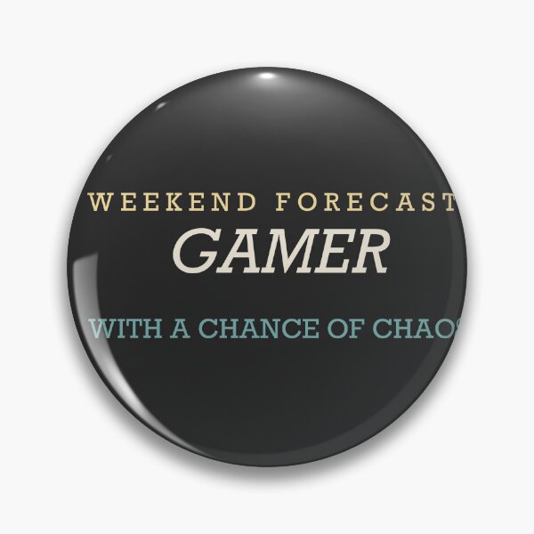 Item preview, Weekend Forecast: Gamer With A Chance Of Chaos - Gamer designed and sold by RetroThreadWorks.