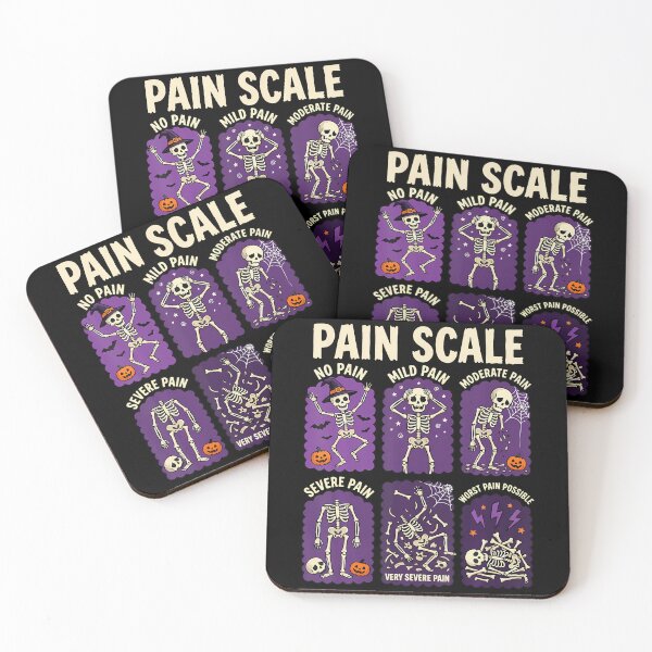 Item preview, Pain Scale Spooky Skeleton Nurse Halloween Nursing Humor designed and sold by Krwasatoune.