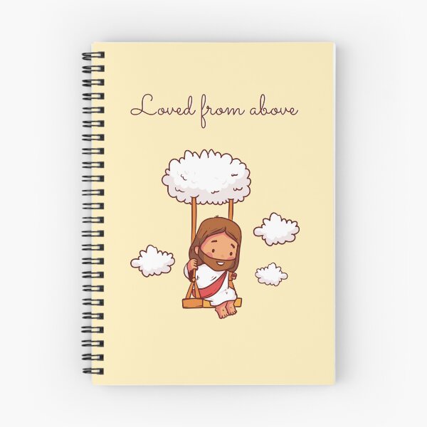 Item preview, Loved From Above Jesus Art - Cute Kawaii yellow sky Illustration designed and sold by Dany and Dom.