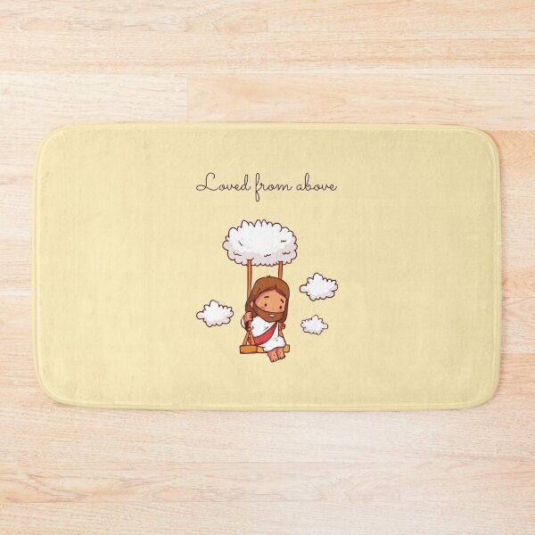 Item preview, Loved From Above Jesus Art - Cute Kawaii yellow sky Illustration designed and sold by Dany and Dom.