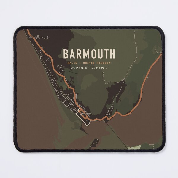 Item preview, Barmouth Map Poster - Espresso Den designed and sold by Patterned by Pixels.