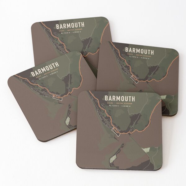 Item preview, Barmouth Map Poster - Espresso Den designed and sold by Patterned by Pixels.
