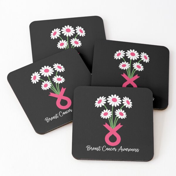 Item preview, Pink Ribbon Daisy Flower Bouquet Breast Cancer Awareness designed and sold by MysticMirth.