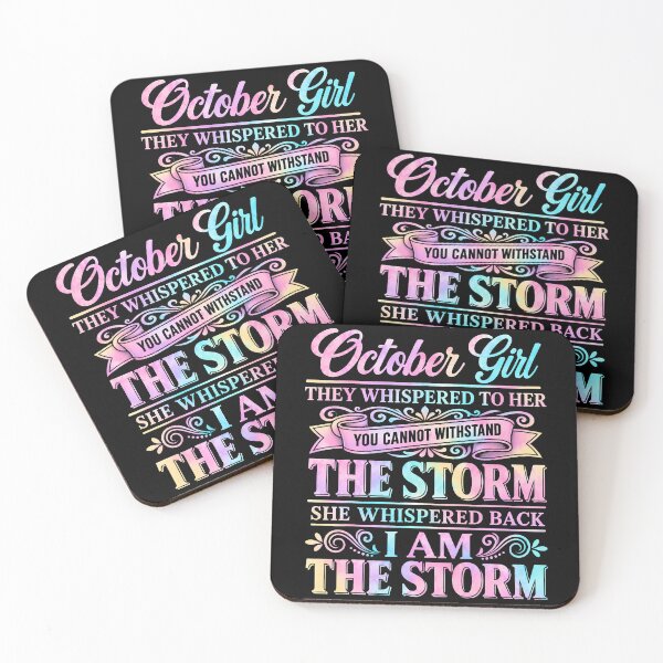 Item preview, October Girl They Whispered To Her I Am The Storm Funny designed and sold by Krwasatoune.