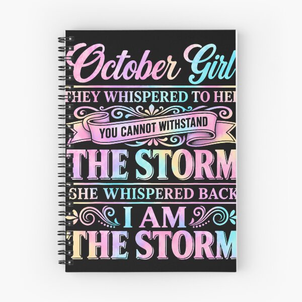 Item preview, October Girl They Whispered To Her I Am The Storm Funny designed and sold by Krwasatoune.