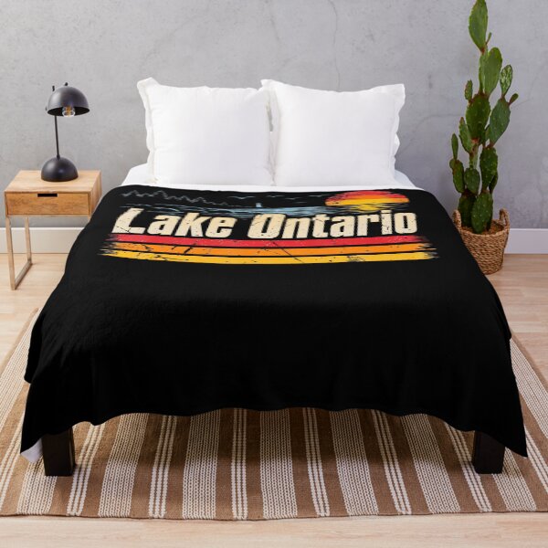 Item preview, Retro Sunset Great Lakes Lake Ontario Vintage Design designed and sold by HaytamShop.