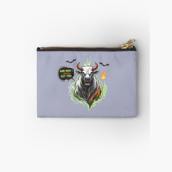 Item preview, Mad cow ghost - Now I will eat you - Scary Halloween designed and sold by ParadoxParadox.