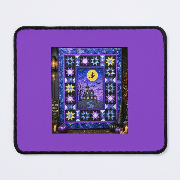 Item preview, Spooky Night — Halloween Quilt Art designed and sold by Novel Works Studio.