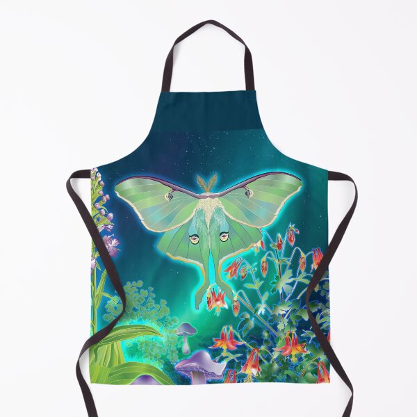 Item preview, Luna Moth, Columbine, Mushrooms, Fringed Orchid Moonscape designed and sold by Jedi-Artist.