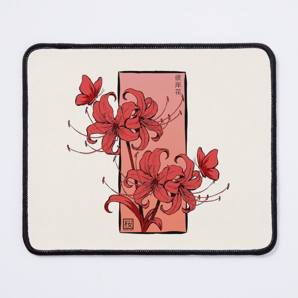 Item preview, Red Spider Lily With Butterfly designed and sold by SakuraHaven.