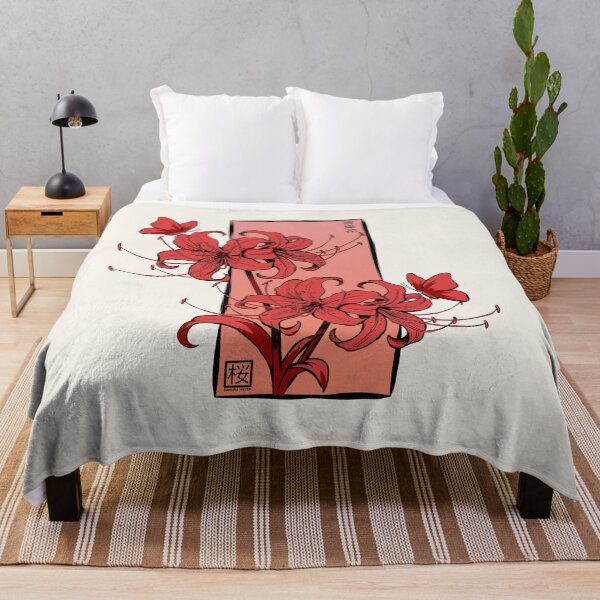Item preview, Red Spider Lily With Butterfly designed and sold by SakuraHaven.