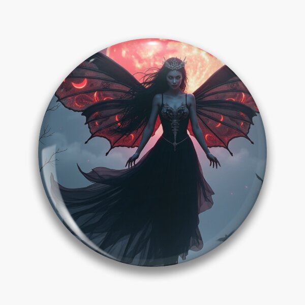 Item preview, Crimson Moon Dark Fairy – Enchanted Gothic Night designed and sold by Dream Bloom Gallery.