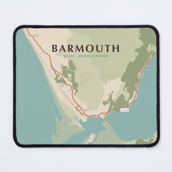 Item preview, Barmouth Map Poster - Dune Coastal designed and sold by Patterned by Pixels.