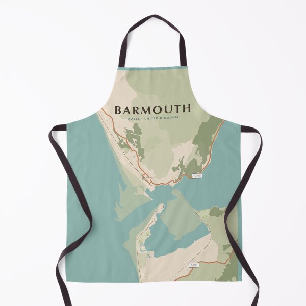 Item preview, Barmouth Map Poster - Dune Coastal designed and sold by Patterned by Pixels.