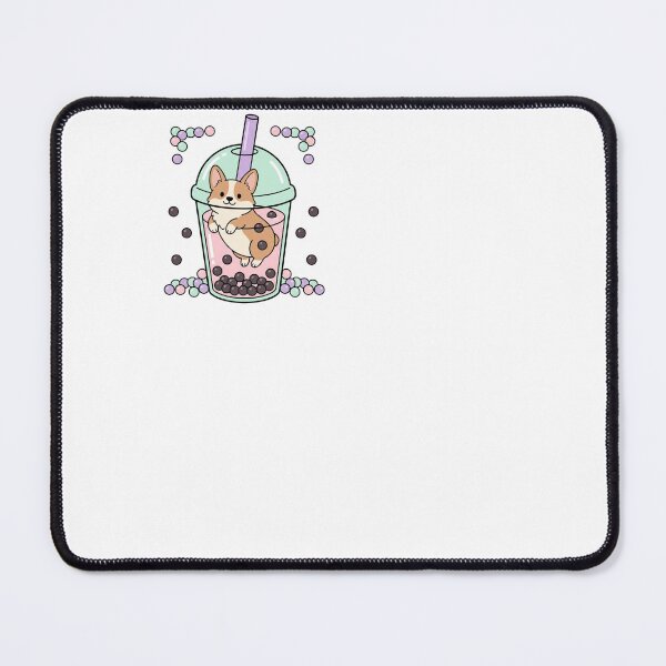Item preview, Cute Corgi Boba Tea Kawaii Illustration designed and sold by ehabm15.