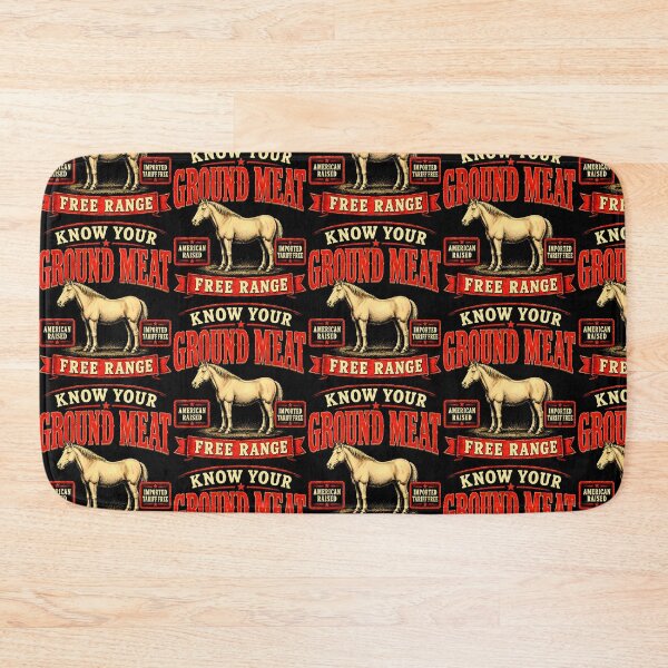 Item preview, Know Your Ground Meat Wild Horse Beef Import Humor designed and sold by Eat-Apples.