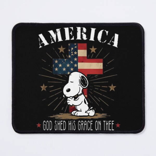 Item preview, Vintage Patriotic Cartoon Dog America God Shed His Grace On Thee Retro Graphic | Limited Edition designed and sold by -Radiant-.