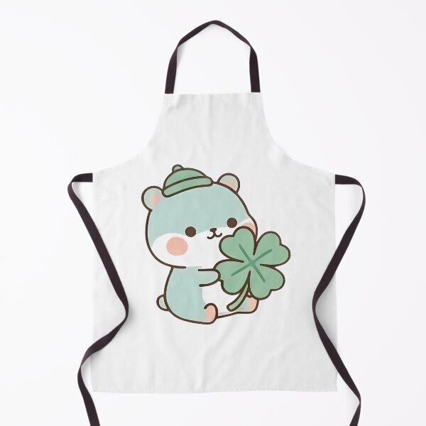 Item preview, Kawaii Lucky Mint Bear Four Leaf Clover designed and sold by Cuddly-Critters.