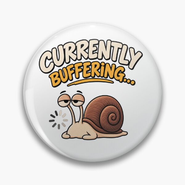 Item preview, Currently Buffering Funny Snail Retro Vintage T-Shirt designed and sold by vizion design.