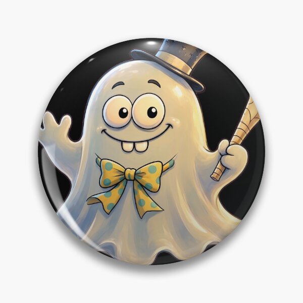 Item preview, Dapper Ghost with Top Hat, Bow Tie, and Party Horn designed and sold by MD_Design.