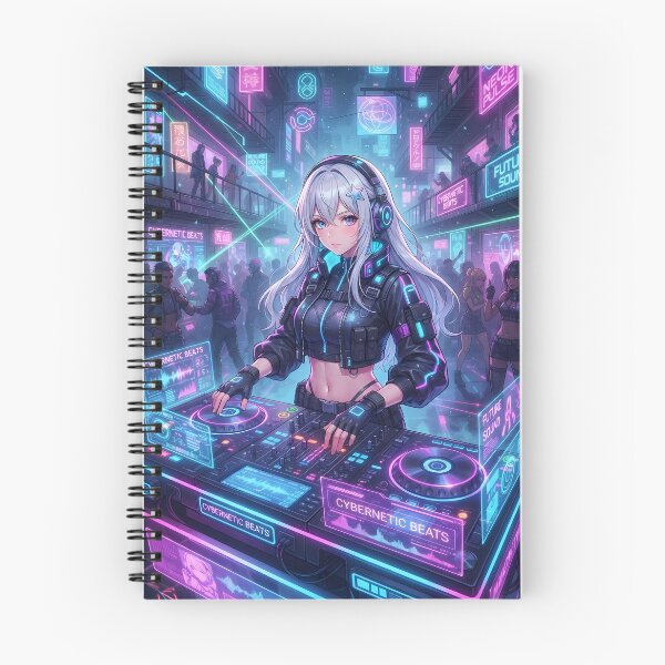 Item preview, Luna Cyberpunk DJ Futuristic Neon Anime Phone Case designed and sold by CreativeLook25.