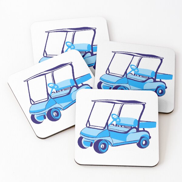 Item preview,  Golf cart 1 - blue designed and sold by Fabricatemyart.