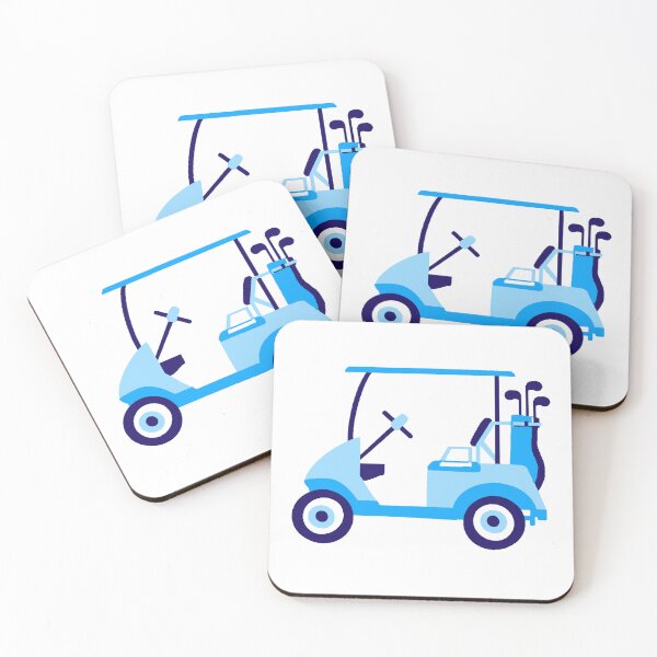 Item preview, Golf cart 3 - blue designed and sold by Fabricatemyart.