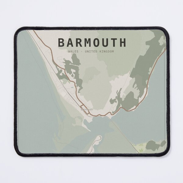 Item preview, Barmouth Map Poster - Stone Loft Technical designed and sold by Patterned by Pixels.