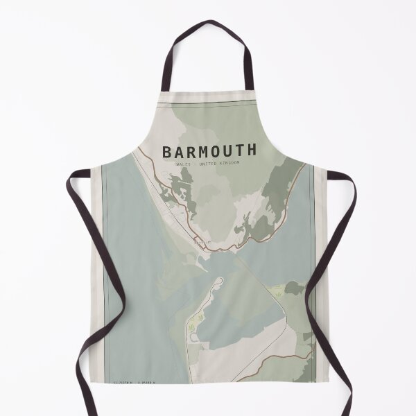 Item preview, Barmouth Map Poster - Stone Loft Technical designed and sold by Patterned by Pixels.