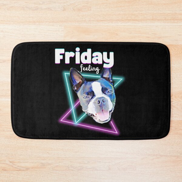 Item preview, Fun Friday Feeling Happy Boston Terrier Dog designed and sold by SunandShade.