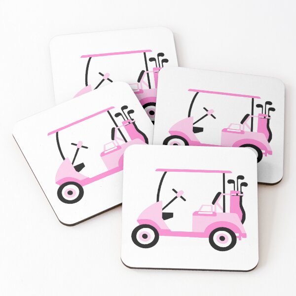 Item preview, Golf cart 3 - pink designed and sold by Fabricatemyart.