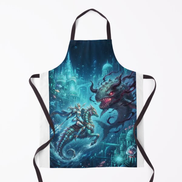 Item preview, underwater battle with sea beast designed and sold by Crimsonmerchant.