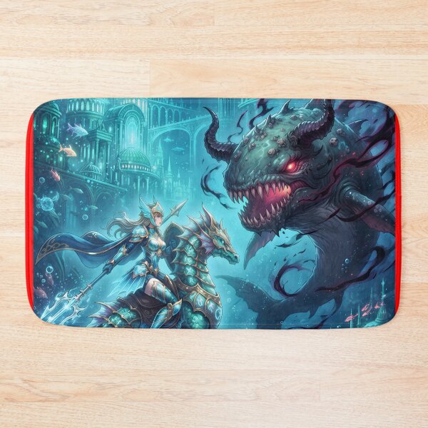 Item preview, underwater battle with sea beast designed and sold by Crimsonmerchant.
