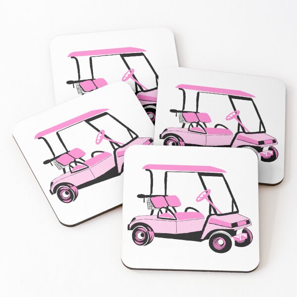 Item preview, Golf cart 2 - pink designed and sold by Fabricatemyart.