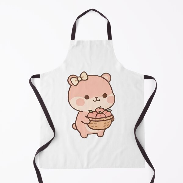 Item preview, Kawaii Cute Peachy Bear Basket Peaches designed and sold by Cuddly-Critters.