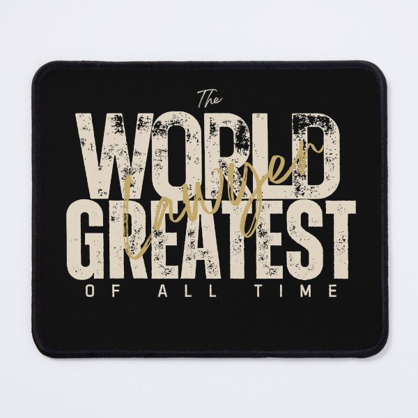 Item preview, World Greatest Lawyer - Coworker New Beginning Gift For Him - Elegant Black designed and sold by Doiemacreations.