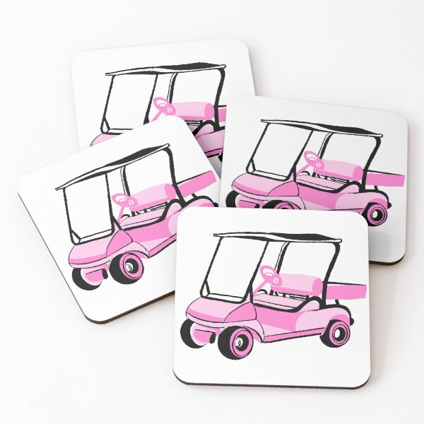 Item preview, Golf cart 1 - pink designed and sold by Fabricatemyart.